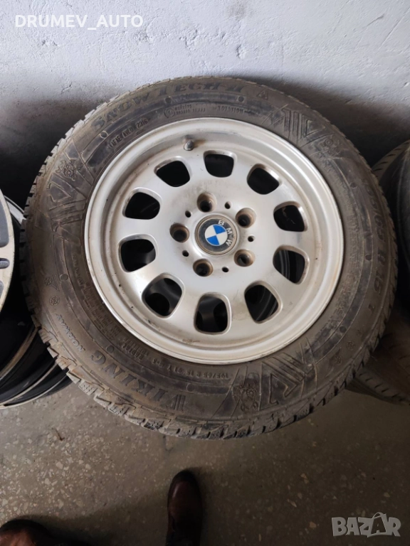 Продавам джанти за БМВ 15 цола със зимни гуми, снимка 1