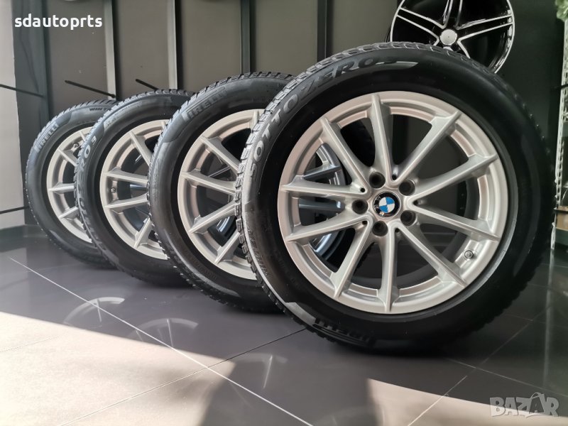 Зимен К-т 17" BMW Джанти 618 + Гуми Pirelli + Датчици БМВ 5 G30 G31 G32 7 G11 G12, снимка 1