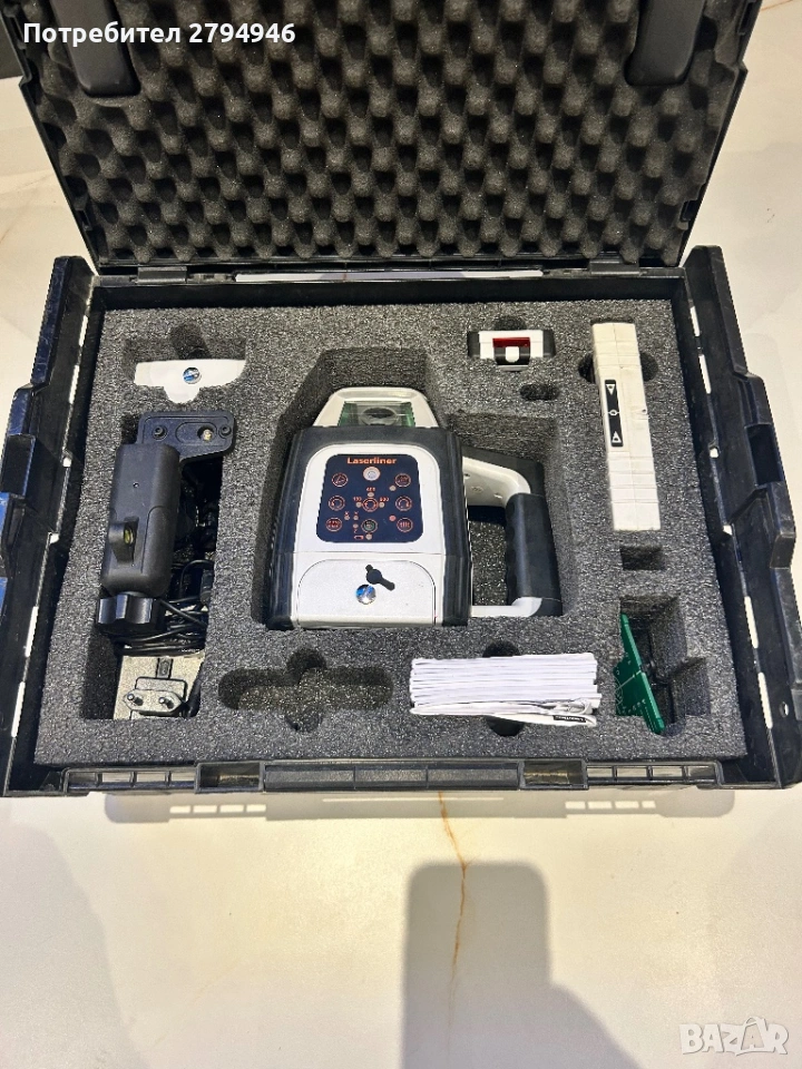 Лазарен нивилир зелен Laserliner ротационен, снимка 1