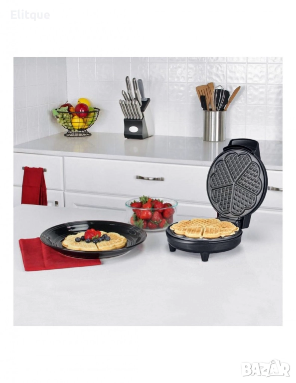 Гофретник Voltz,1200W, 5 гнезда, Инокс, снимка 1