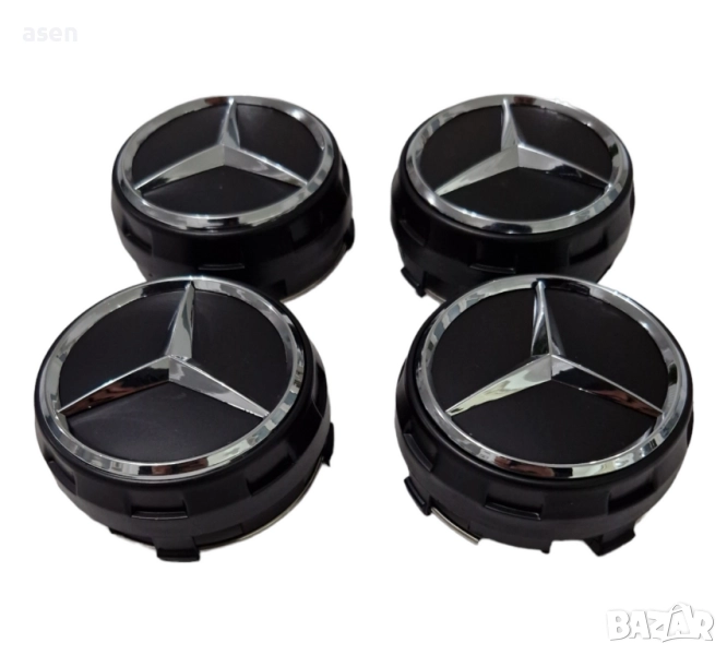 Капачки за джанти Mercedes 75mm, снимка 1