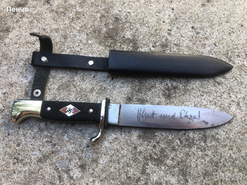 стар немски нож на "Hitler-Jugend" - РЕПЛИКА, снимка 1