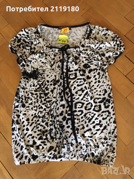 блуза бяло/черна 100% памук , снимка 1