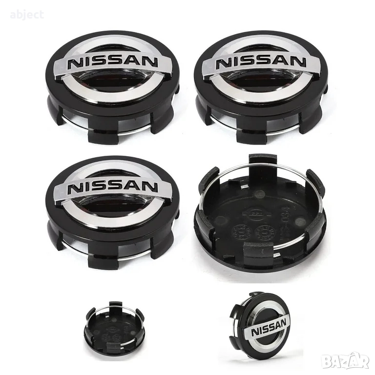 Капачки за джанти Нисан 54мм черни Nissan - 40342-AU510, снимка 1
