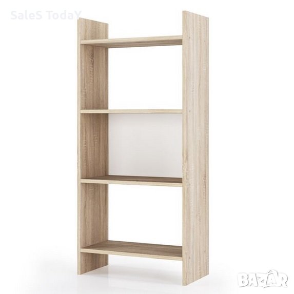 Етажерка, 3 рафта, библиотека, 47,5x24,5x105см, до 20кг, снимка 1