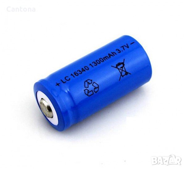 Акумулаторна батерия, 3,7V, 1300mAh, 16340, Li-ion, снимка 1