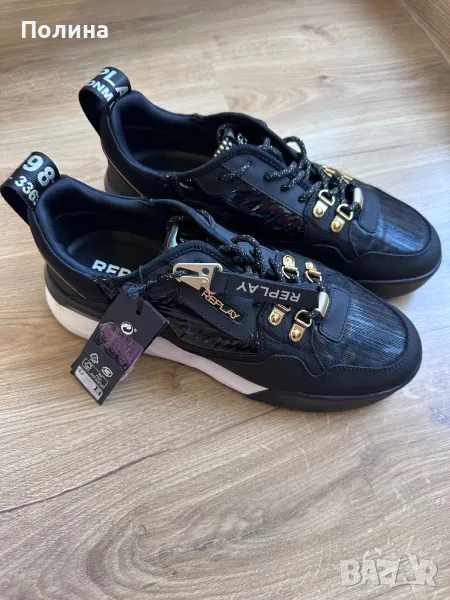 Нови оригинални Дамски обувки на Replay естестмена кожа от лицевата, снимка 1