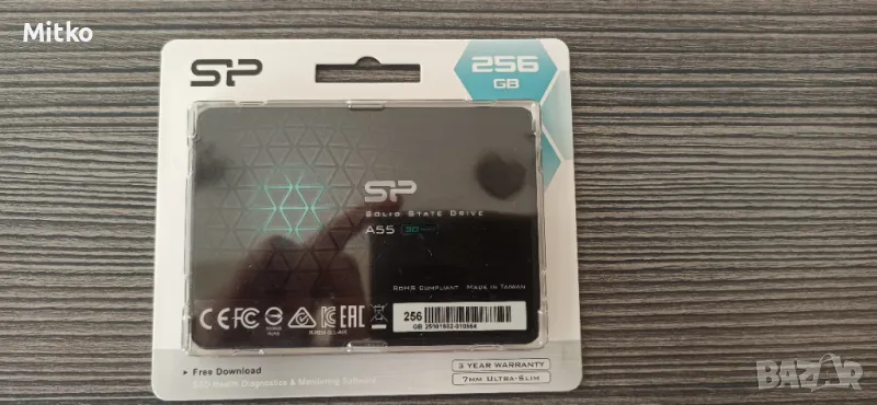 Нов бърз SSD диск ССД хард диск 256GB Silicon Power за лаптоп или компютър laptop pc computer, снимка 1