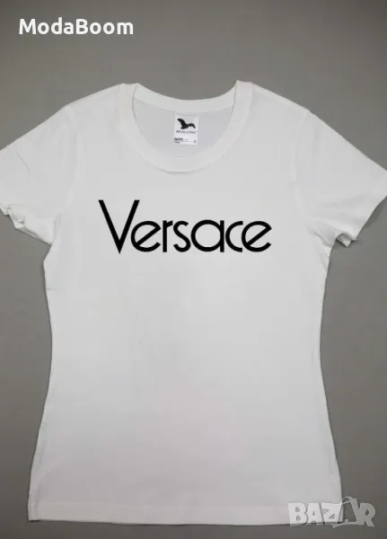 Versace бяла памучна тениска , снимка 1