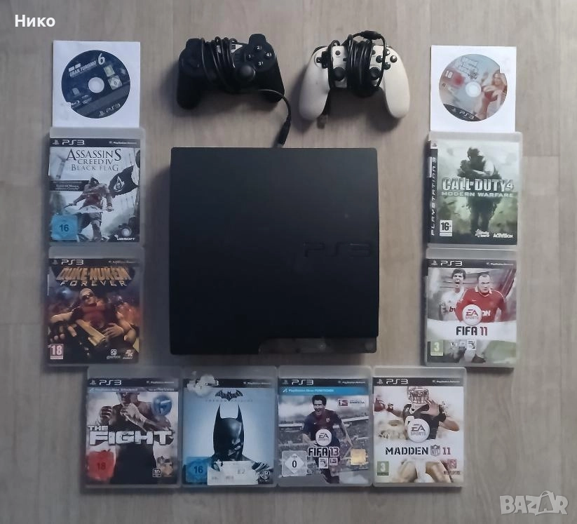 PS3 с игри и контролери , снимка 1