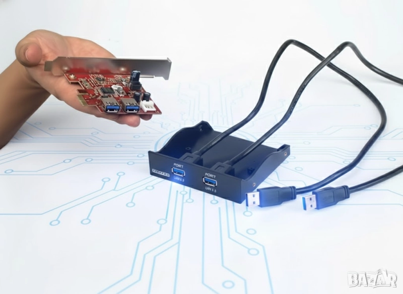 Renesas/NEC 2x Front USB 3.0 Xystec SSF 5002, снимка 1
