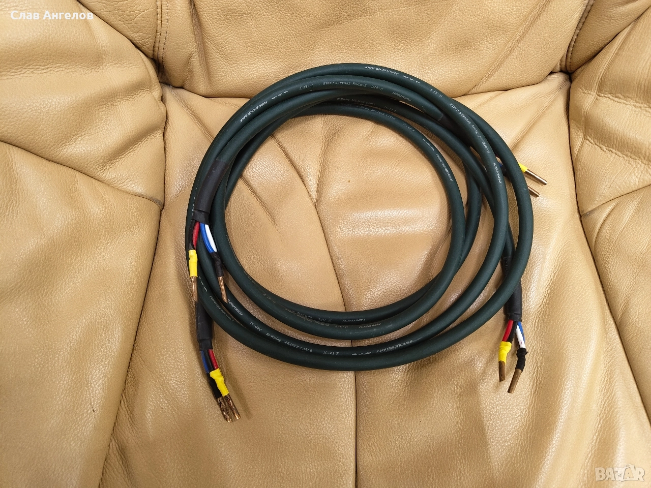 Колонен кабел Furutech u-4.1T - 2x2m, снимка 1