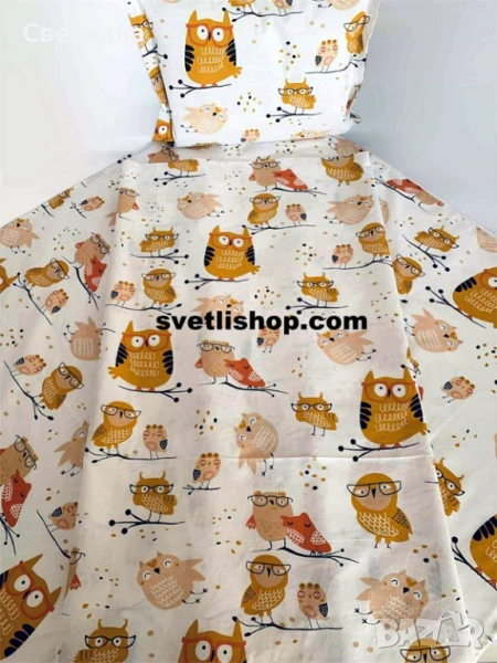 Детски спален комплект Бухалчета с очила, снимка 1