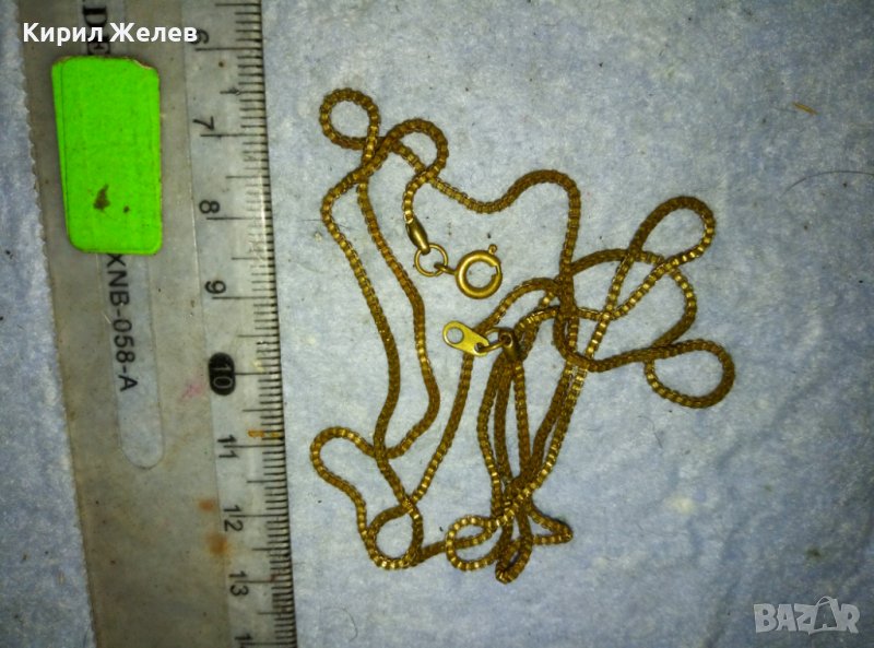 СТАРО БРОНЗОВО ФИНО СИНДЖИРЧЕ ЛАНЧЕ ВЕРИЖКА КОЛИЕ РЕТРО ПЛЕТКА 39226, снимка 1