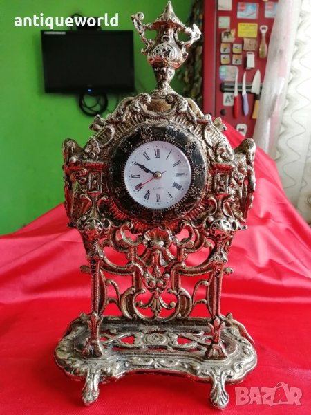 Настолен Каминен Бароков Часовник, снимка 1