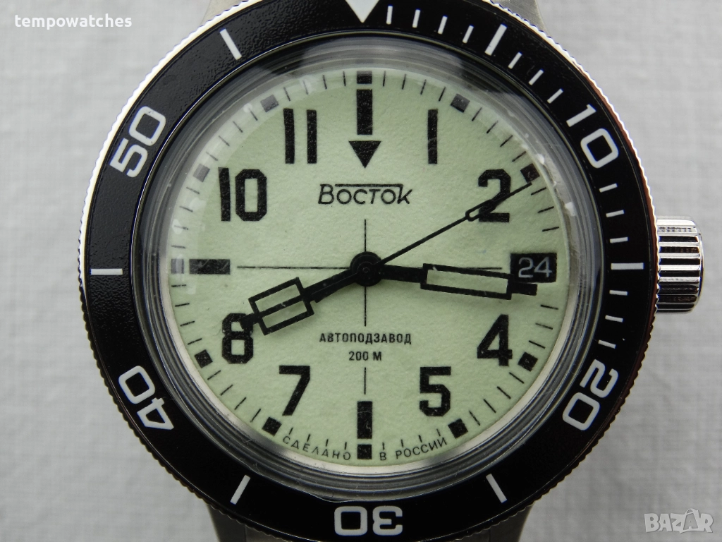 ВОСТОК АМФИБИЯ АВТОМАТИЧЕН-FULL LUME ref: 72012Б, снимка 1