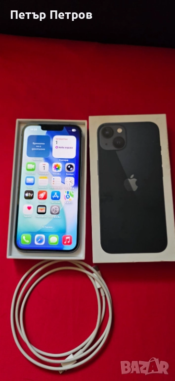 iPhone 14 Blue 128GB 89% battery КОМПЛЕКТ-като нов!, снимка 1