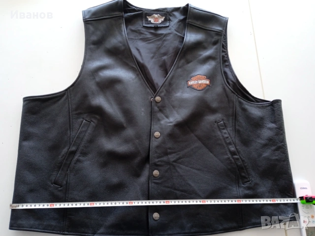 Кожен елек, елече Harley Davidson, 5xl