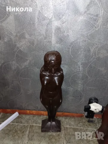 Висока женска дървена фигура-70см, снимка 5 - Декорация за дома - 50357842