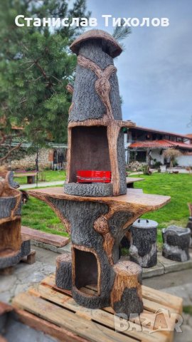 Градинско барбекю от щампован бетон, снимка 2 - Барбекюта - 40224920