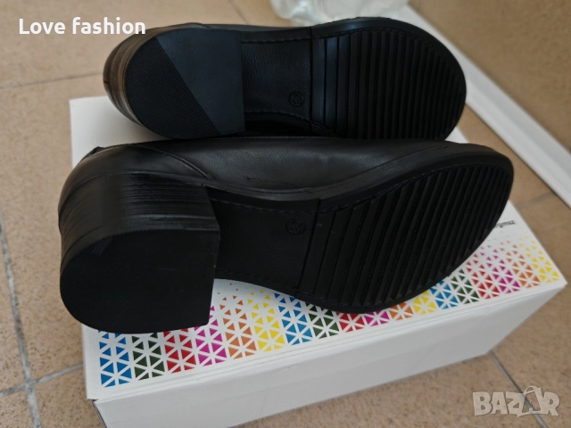 Черни Оксфорд класически обувки от естествена кожа , снимка 9 - Дамски ежедневни обувки - 52538157