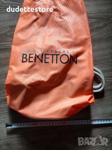 Раница чанта торба Beneton оранжева, снимка 4 - Раници - 35826203