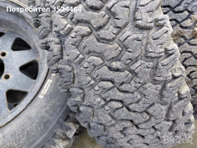 Джанти с гуми 5х139 7 215/75/15, снимка 3 - Гуми и джанти - 53708227