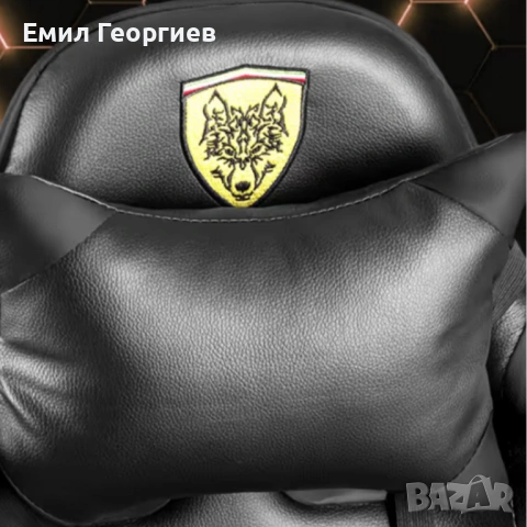 Черен геймърски стол с прибираща се поставка за крака – максимален комфорт при дълги часове игра, снимка 4 - Столове за офис - 53237203