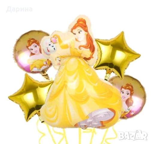 Парти сет балони Бел - Красавицата и звяра, снимка 2 - Други - 45823173
