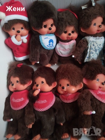 💖Оригинални японски кукли Monchhichi Sekiguchi Мончичи маймунки, снимка 2 - Плюшени играчки - 48265407