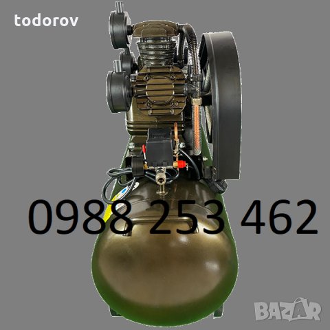 Компресор за въздух 100L italy 4НР / 3,0 кв усилен дебит -480 л 8 БАРА, снимка 2 - Компресори - 28543159