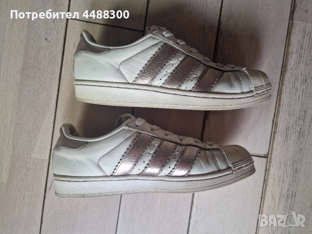 Маратонки ADIDAS SUPERSTAR естествена кожа, снимка 3 - Маратонки - 50488877