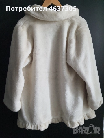 марково бяло еко палто, снимка 2 - Палта, манта - 52612212