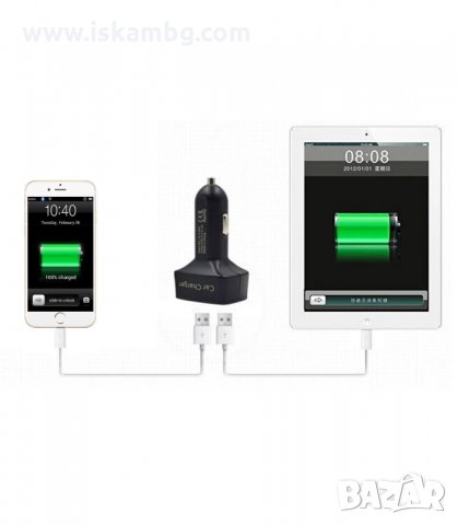 4 В 1ЗАРЯДНО ЗА КОЛА С 2 USB 3.1A ВОЛТМЕТЪР, АМПЕРМЕТЪР - код 1181, снимка 6 - Аксесоари и консумативи - 34053069