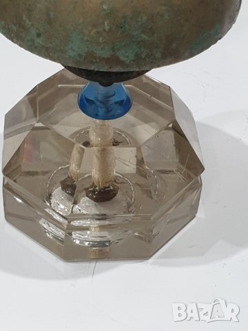 Стар хотелиерски звънец с кристална основа 20те години, снимка 4 - Антикварни и старинни предмети - 41211870