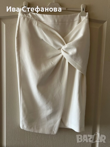Нова бяла елегантна миди midi дължина River Island 