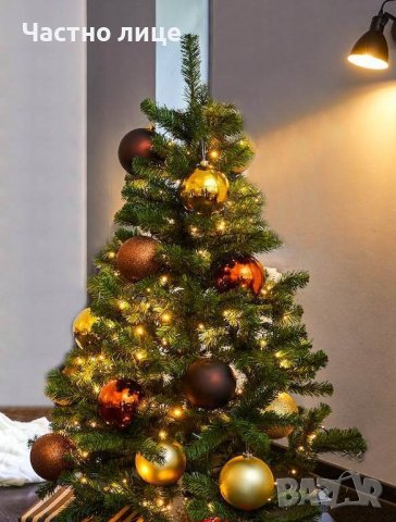 Ново изкуствено Коледно дърво, изкуствена Коледна елха, зелен цвят, 80 см