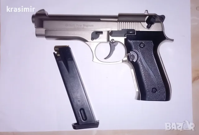 Газов пистолет Ekol Firat magnum 9mm., снимка 5 - Газово оръжие - 56062576