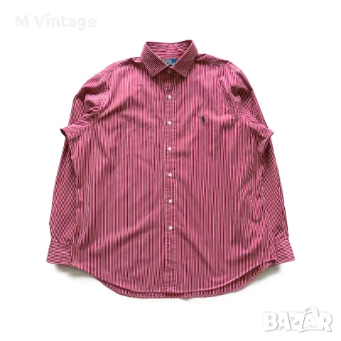 Мъжка риза Polo Ralph Lauren Classic Fit Striped Stretch Poplin Shirt Red/White