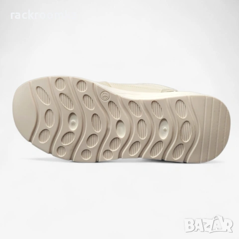 РАЗПРОДАЖБА! Дамски спортни обувки на платформа W014221 beige, снимка 4 - Маратонки - 53708205