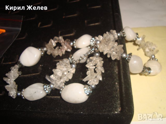 АРТ ГЕРДАН МЛЕЧЕН КВАРЦ и ПЛАНИНСКИ КРИСТАЛ РЪЧНА ИЗРАБОТКА МНОГО ЕФЕКТЕН и ФЕШЪН 3075, снимка 8 - Колиета, медальони, синджири - 33846586