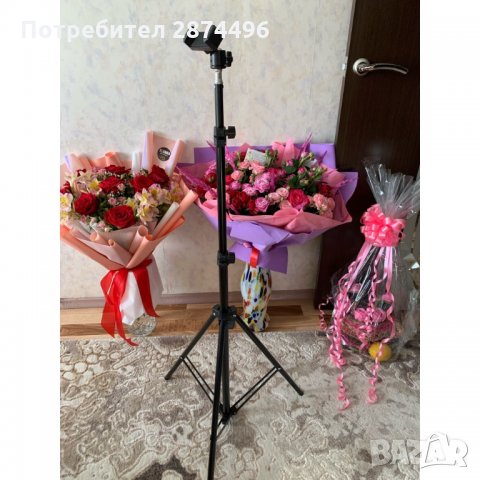 1500 Статив за телефон, фотоапарат или селфи ринг с регулиращи се крачета, снимка 11 - Друга електроника - 35818587