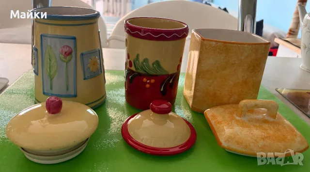 Керамични буркани, снимка 3 - Аксесоари за кухня - 55775110