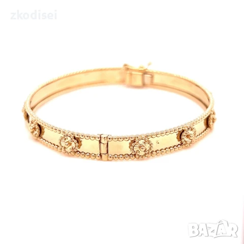 Златна дамска гривна Cleef 11,23гр. 14кр. проба:585 модел:32159-1, снимка 3 - Гривни - 50549126