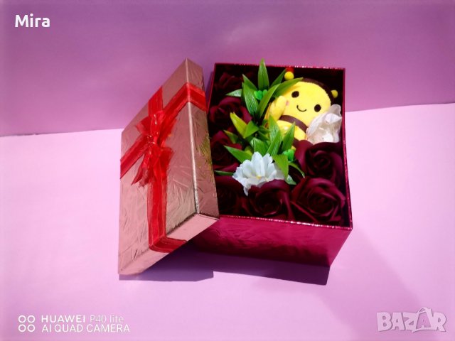 Кутия "Пчеличка" с рози, снимка 5 - Други - 44275421