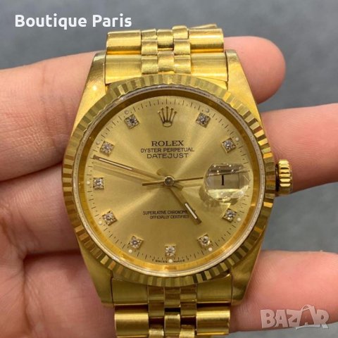 Rolex Datejust Swiss ETA Мъжки часовник , снимка 2 - Луксозни - 39082299