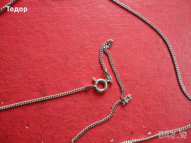 Сребърна верижка колие 925 ОМ, снимка 6 - Колиета, медальони, синджири - 53322863