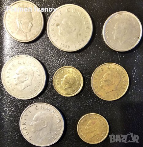 Лот монети от Република Турция от периода 1981-2000 в добро състояние., снимка 2 - Нумизматика и бонистика - 40037892