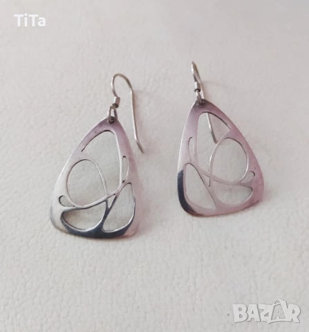 Ефектни сребърни обеци 925, снимка 4 - Обеци - 52081500