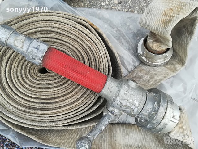 ПОЖАРЕН МАРКУЧ СЪС СТРУЙНИК 0804231736, снимка 7 - Антикварни и старинни предмети - 40302565